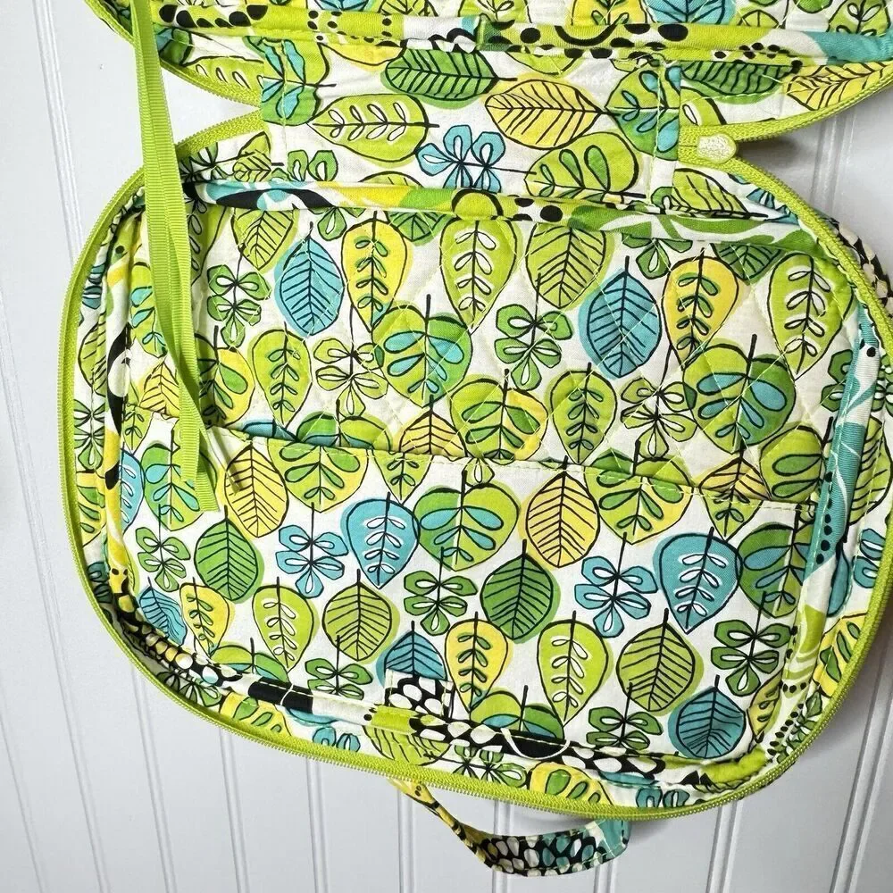 VERA BRADLEY Lime's Limes Up Good Book Bible Cover Floral Green Yellow Teal